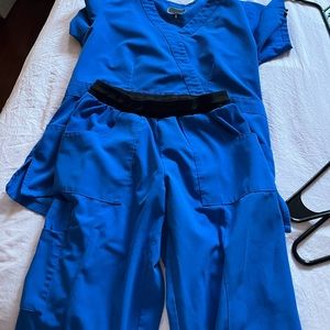 Royal blue scrubs